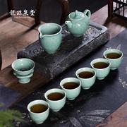 龙珠泉堂青瓷功夫茶具套装中式陶瓷茶具茶壶茶杯套装办公室会客送