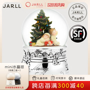 JARLL圣诞村庄雪人雪花水晶球音乐盒女生儿童生日创意圣诞节礼物