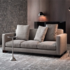 北欧简约现代实木布艺软装沙发设计样板间酒店会所咖啡厅沙发定制