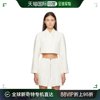 香港直邮潮奢 GANNI 甘尼 女士 灰白色西装外套 F7879