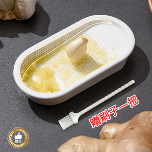 日本家用陶瓷研磨器磨生姜泥蒜泥，蒜蓉神器手动擦姜汁姜末辅工具