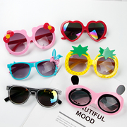 韩国儿童墨镜宝宝玩具，眼镜时尚太阳镜配饰男女，遮阳镜防蓝光爱心