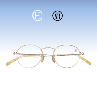 TVR515眼镜框椭圆可配近视防蓝光镜日系男女板材镜架