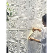 遮挡板假墙简易墙纸自粘客厅壁纸现代简约时尚沙发后背景墙仿砖