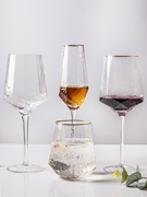 复古欧式锤纹，红酒杯香槟杯水晶玻璃高脚杯，葡萄酒杯甜品杯子