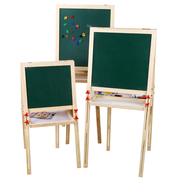速发儿童画板家用小黑板支架式，双面磁性涂鸦写字板可升降画板套装