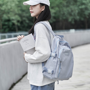 2024出行旅游双肩包女背包大学生书包初中大容量电脑包旅行包