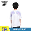 boylondon潮牌男女童装纯棉针织短袖T恤宽松翅膀舒适柔软K01007