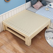 实木沙发床推拉两用榻榻米，多功能简约伸缩床，小户型抽拉床拼接床