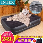 INTEX充气床双人折叠床垫双层单人加高午休床户外家用加厚气垫床