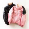 秋冬韩版时尚短款棉衣纯色，百搭立领斜拉链面包服蝙蝠袖棉服外套