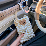 车载纸巾盒纸巾袋挂式创意可爱汽车，抽纸盒车，收纳车内装饰用品大全