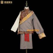 藏族出服装式少数民族舞6蹈服舞台，表演服5个少数民藏演族服饰艺考