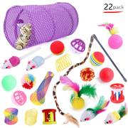 宠物猫咪玩具多款组合22件套装铃铛球羽毛，玩具猫用品