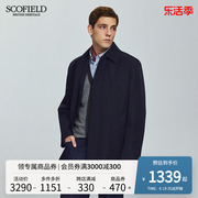 scofield男装2024外套春季时尚英伦风高端商务男士可拆卸棉服