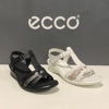 Ecco爱步女鞋夏季牛皮舒适坡跟仙女凉鞋罗马鞋270413菲诺拉