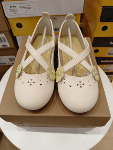 巴拉巴拉女童公主鞋，2024夏装儿童时尚，透气皮凉鞋204224141035