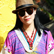 泰国花瓣项链女民族风长款毛衣，链子复古饰品波，西米亚时尚吊坠饰品