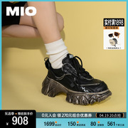 mio米增高鞋女鞋个性休闲潮酷显高显瘦街头时尚，舒适松糕老爹鞋