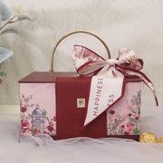 喜糖盒欧式伴娘伴郎空盒高级包装盒红色婚礼伴手礼盒结婚盒子礼盒