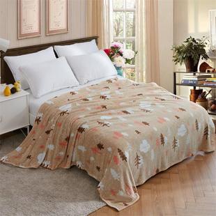 冬季珊瑚毛绒绒(毛绒绒)毯子铺床薄款床单，单人冬天午睡沙发盖毯空调小毛毯