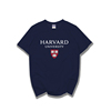 harvarduniversity哈佛大学短袖t恤校服夏季圆领，纯棉情侣文化衫