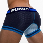 pump男士网孔运动平角裤男士，u凸性感，四角内裤纯棉含包装袋