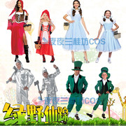 绿野仙踪爱尔兰小红帽，服装万圣节女王装cosplay女巫演出服