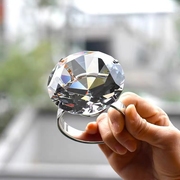 水晶超大钻戒玩具仿真假钻石戒指道具模型求婚七夕情人节表白礼物
