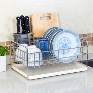 维度空间单层碗架304不锈钢碗碟，架沥水架厨房，置物架碗盘架滴水架
