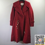 gdc-pmakw6101-174280粉红绵羊，毛呢外套红色，大衣2021秋