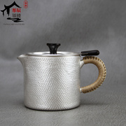 银壶纯手工茶具快客壶家用旅行壶大容量银茶壶999纯银烧水泡茶壶