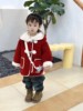 男女童毛毛衣(毛毛衣)外套，冬季2023韩版儿童装宝宝，加绒加厚上衣带包包