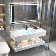 现代高档大理石浴室柜组合双层防潮卫生间洗手盆卫浴，洗脸池洗漱台