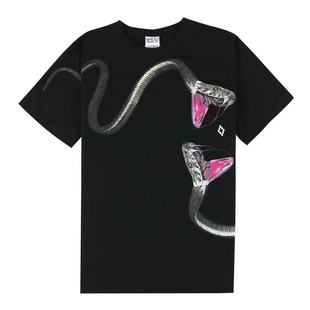 marceloburlon马塞洛布隆mb毒蛇翅膀，短袖印花图案，t恤男女款