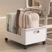 桌下书本收纳箱书包滑轮，可移动书箱学生教室，用桌面放书收纳盒书架
