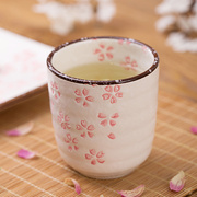 居家家日式陶瓷功夫茶具喝茶杯单个家用瓷杯子主人杯水杯泡茶杯