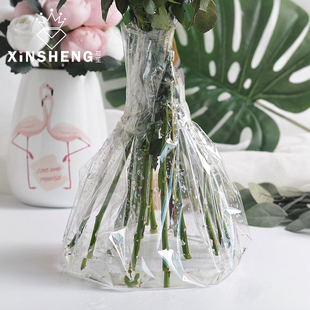 芯苼玻璃纸系列｜透明塑料花束打底鲜花包装纸卷材料手工包花艺纸