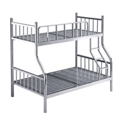 。不锈钢子母床双层床上下铺铁架床加厚简约学生宿舍儿童大人双人