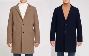 男装好货欧美风格，129欧品质帅气单排扣商务，绅士中长款毛呢大衣