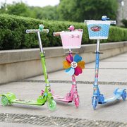 滑板车童车闪光三轮l男孩女宝宝两2-3-56岁小孩单脚折叠滑滑溜溜