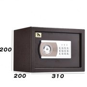 虎王2023保险箱全钢家用小型保险柜，酒店电子密码钥匙保管箱首