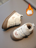 冬男宝宝女0一1-3岁半加绒鞋子冬季婴幼儿加厚棉鞋软底防滑学步鞋
