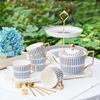 欧式咖啡杯陶瓷家用下午茶，套装英式茶杯茶壶，骨瓷花茶杯碟