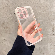 苹果13金属镜框iphone12promax镶钻镜头手机壳，适用于11边框保护套