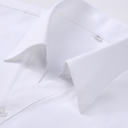 女士v领白色条纹职业衬衫长袖，白色斜纹ol工装衬衣银行工作服寸衣
