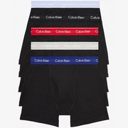 Calvin Klein/凯文克莱 CK平角内裤男内裤5条装纯棉柔软经典