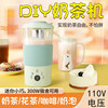 110V台湾DIY多功能奶茶机家用小型迷你咖啡机全自动花茶奶泡机
