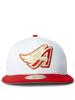 New Era中性流行时尚洛杉矶天使队50周年纪念帽白红色运动帽