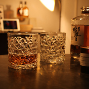 威士忌酒杯氛围感洋酒杯套装家用水晶玻璃古典杯家庭酒吧啤酒杯子